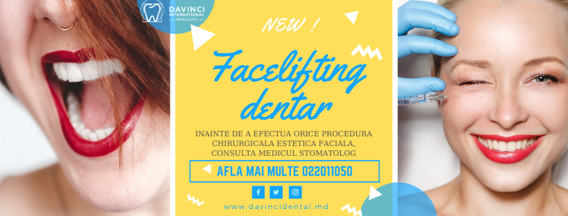 atentionam despre importanta esteticii dentarea supra aspectului facial, inainte de tratament chirigical estetic facial vino la consultatia medicului stomatolog davinci dental clinic
